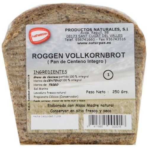 Pan centeno integro Pan centeno integro